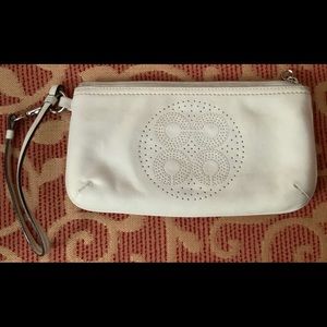 Coach leather wristlet.